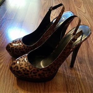 Leopard heels